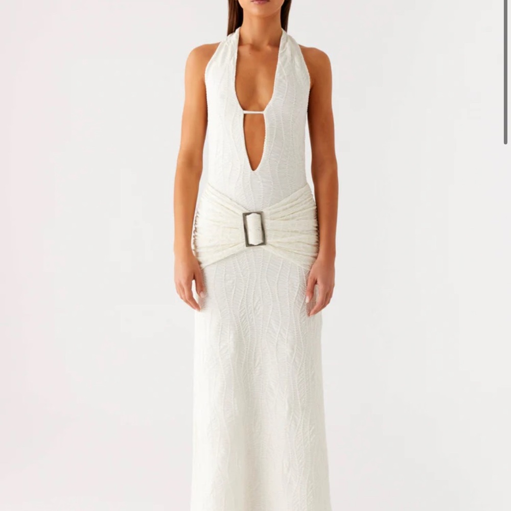 Peppermayo Smoke Ivy Maxi Dress - White